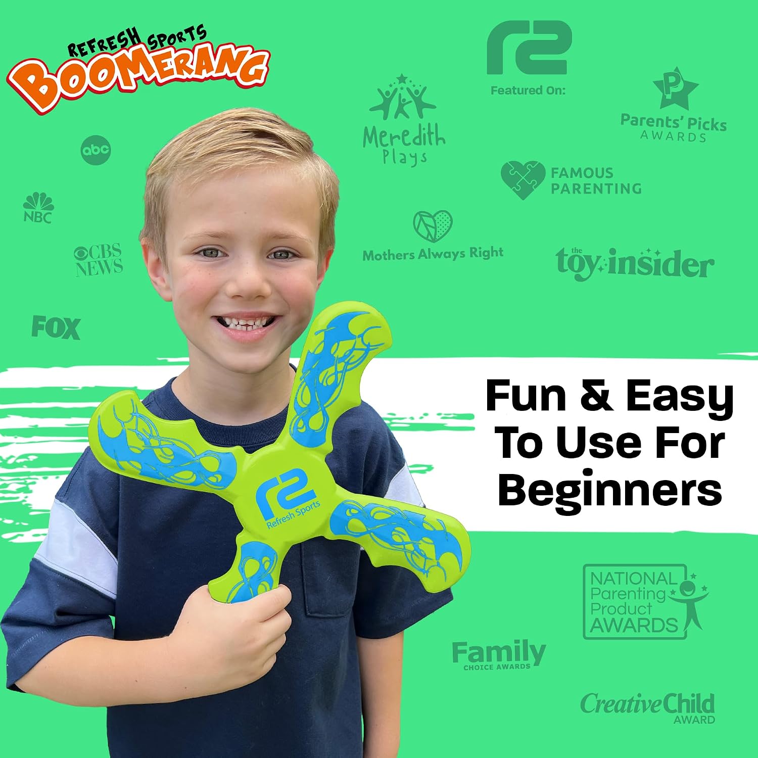 Detalle de Fun Boomerang — Easter Basket Stuffers for Kids (Soft EVA Foam Boomerang Gift)