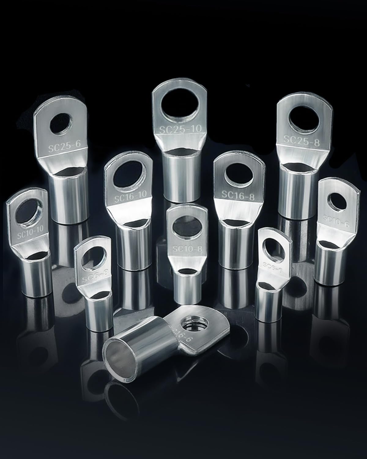 Thumbnail 6 de ANVINKU 20er Rohrkabelschuh-Set 16 mm² für M10 (SC16-10) mit Kupfer-Lötoberfläche