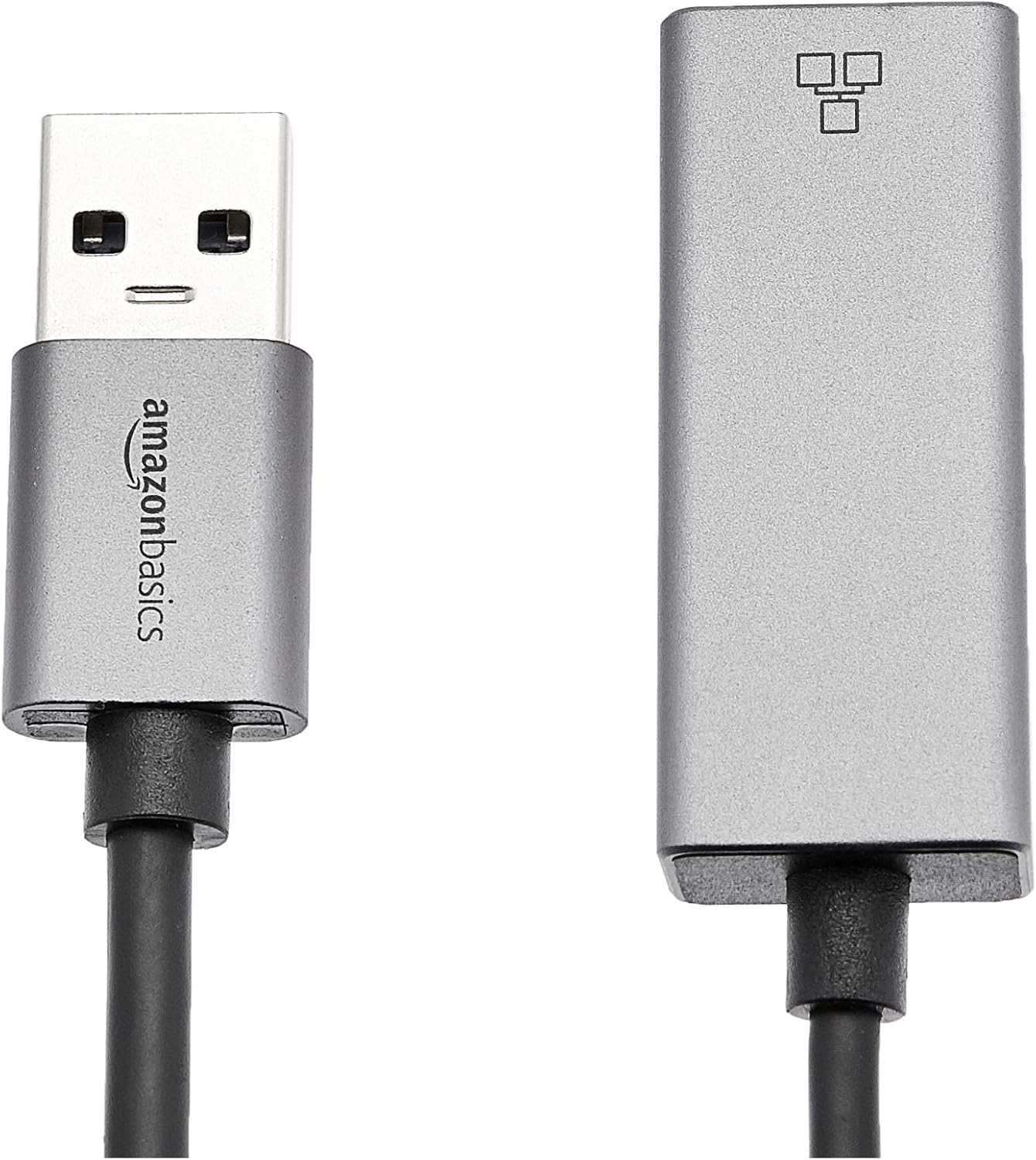 Detalle de Amazon Basics Aluminum Gigabit USB 3.0 to Ethernet Adapter
