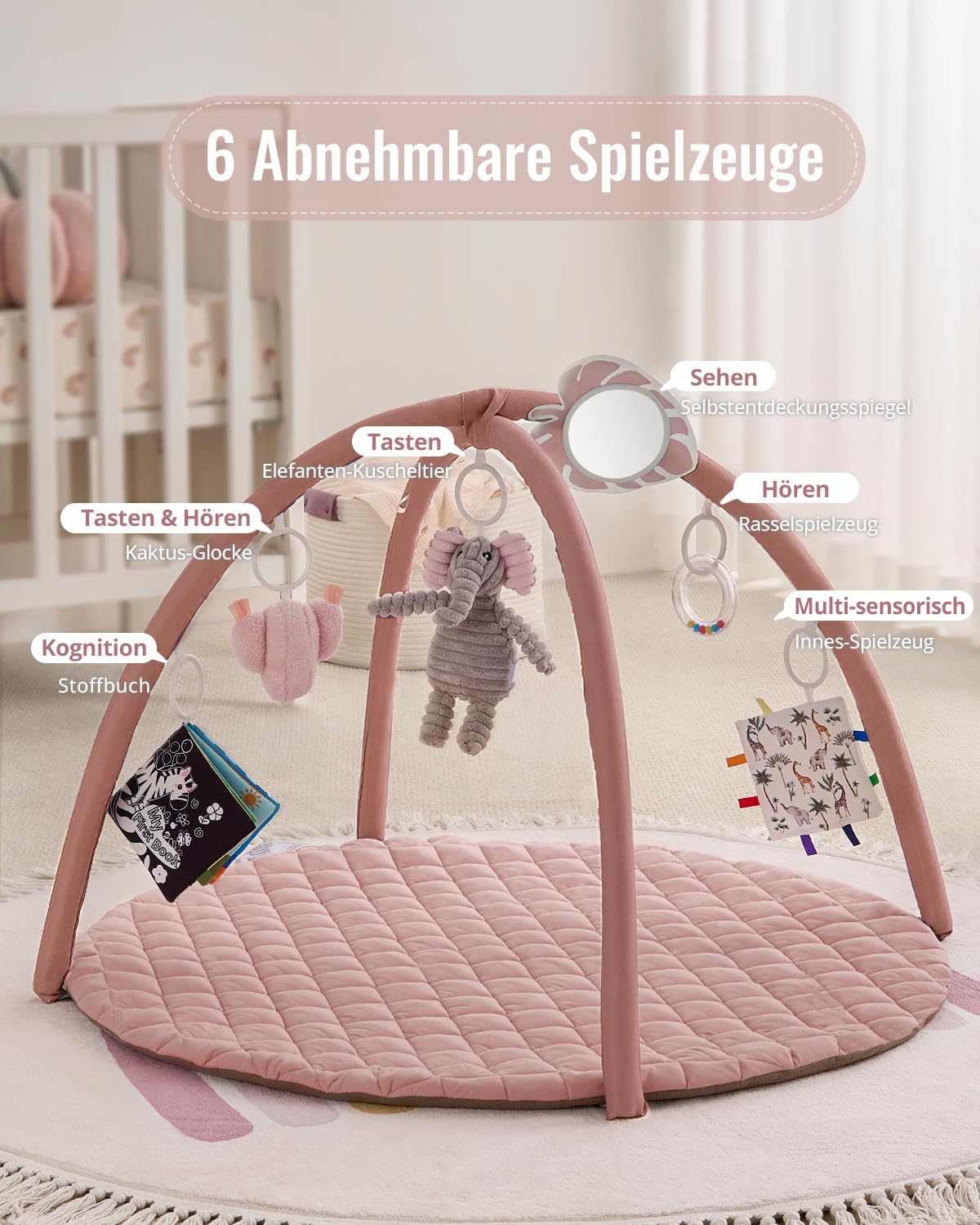 Thumbnail 3 de Blissful Diary Spielbogen Baby 6 Spielzeuge