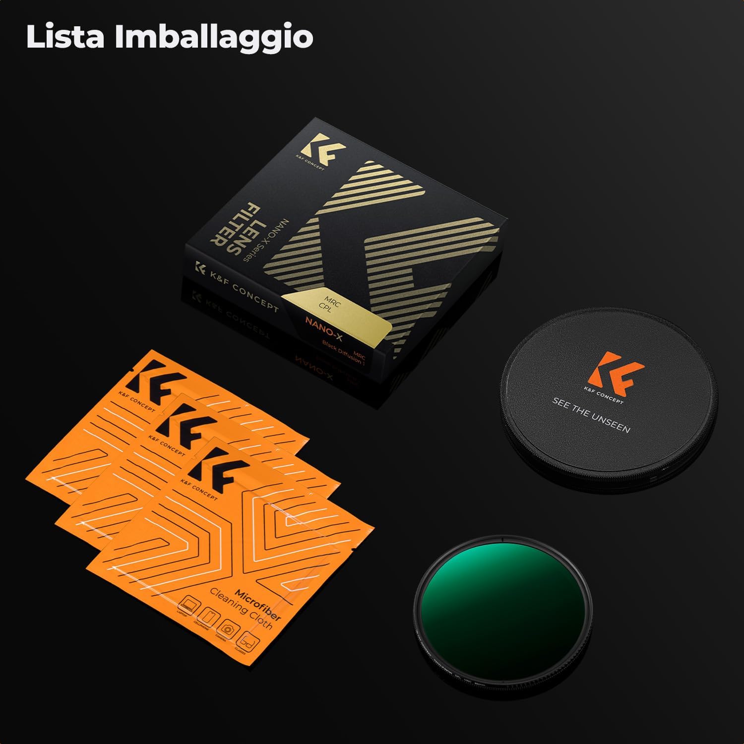 Thumbnail 6 de K&F CONCEPT Nano-X Filtro Polarizzatore Circolare 72mm CPL