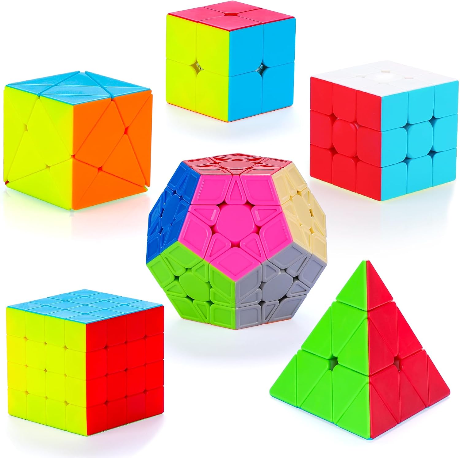 Detalle de SISYS 6 Pack Speed Cube Set rompecabezas 6 piezas