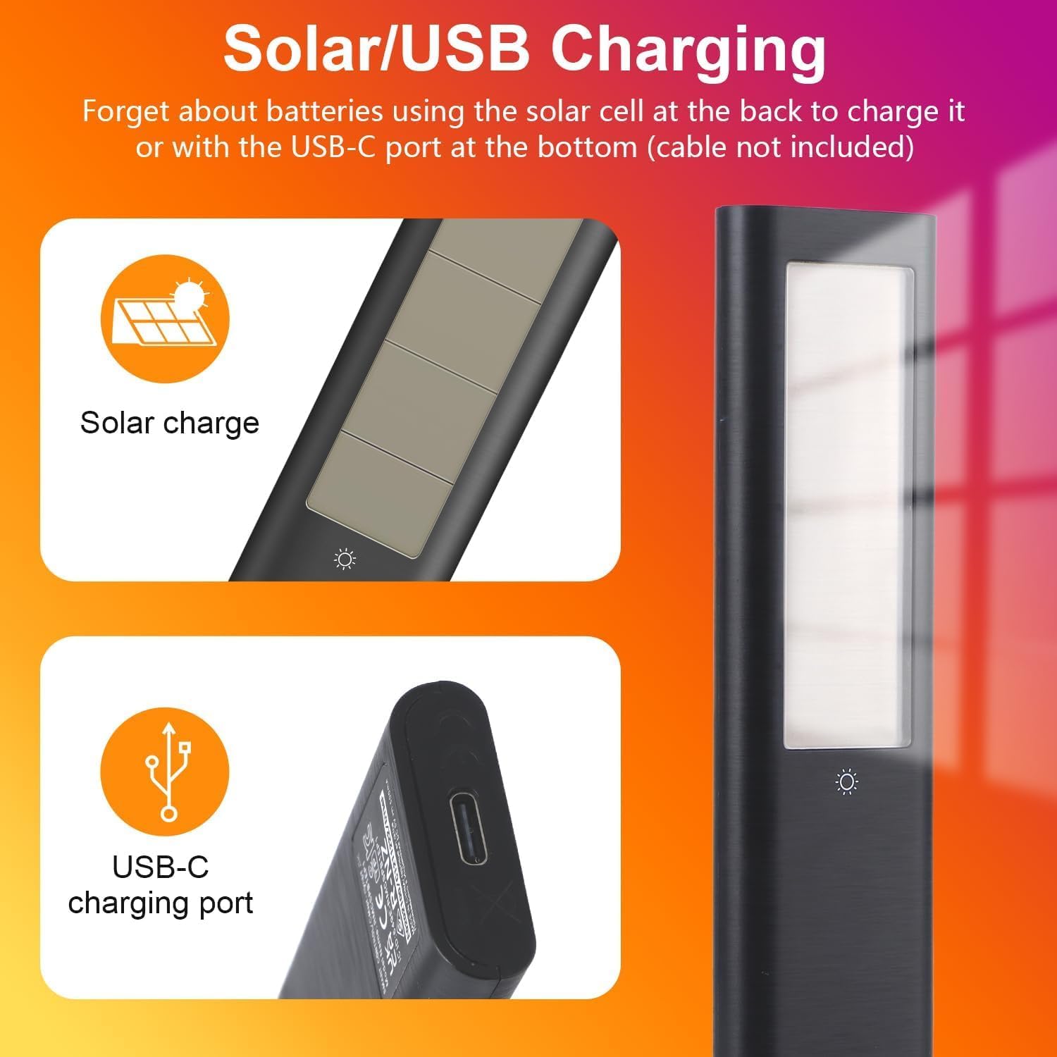 Thumbnail 2 de UNOCAR for Samsung TV Remote (Rechargeable Solar, USB-C Fast Charging) for Samsung Frame & 2018–2025 Smart TVs