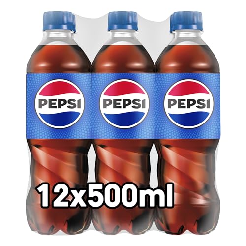 Detalle 2 de Pepsi Regular Refresco de Cola, Pack 12 Botellas 500ml 🥤