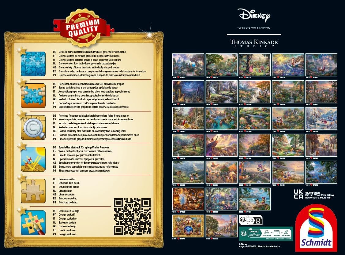 Thumbnail 2 de Puzzle Schmidt Thomas Kinkade Disney Peter Pan da 1000 pezzi (12+)
