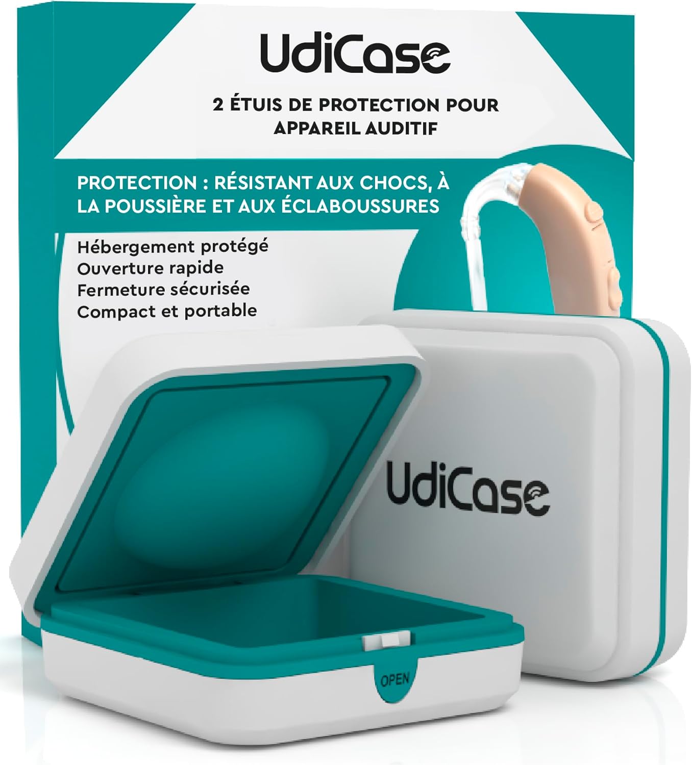 Thumbnail 6 de 200 lingettes humidifiées jetables Udiclean pour appareils auditifs et écrans