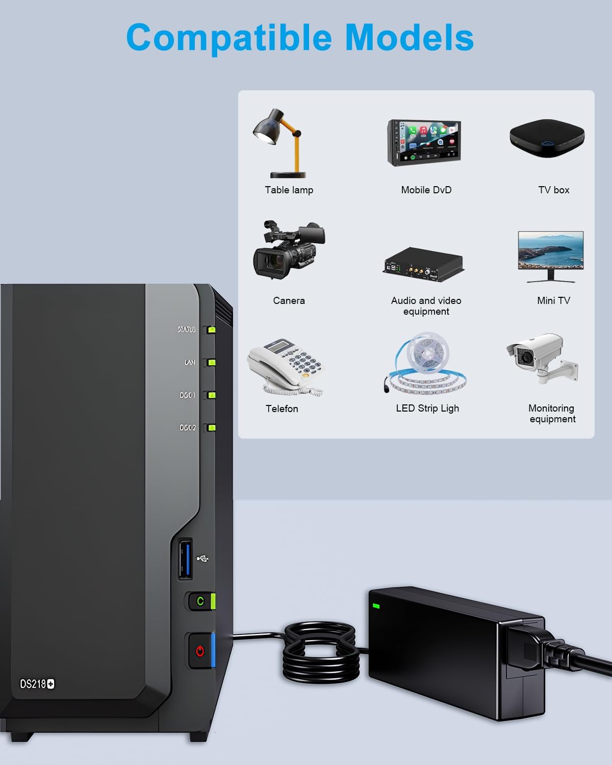Thumbnail 4 de Netzteil 12V 5A Ladegerät 60W für Synology DiskStation NAS