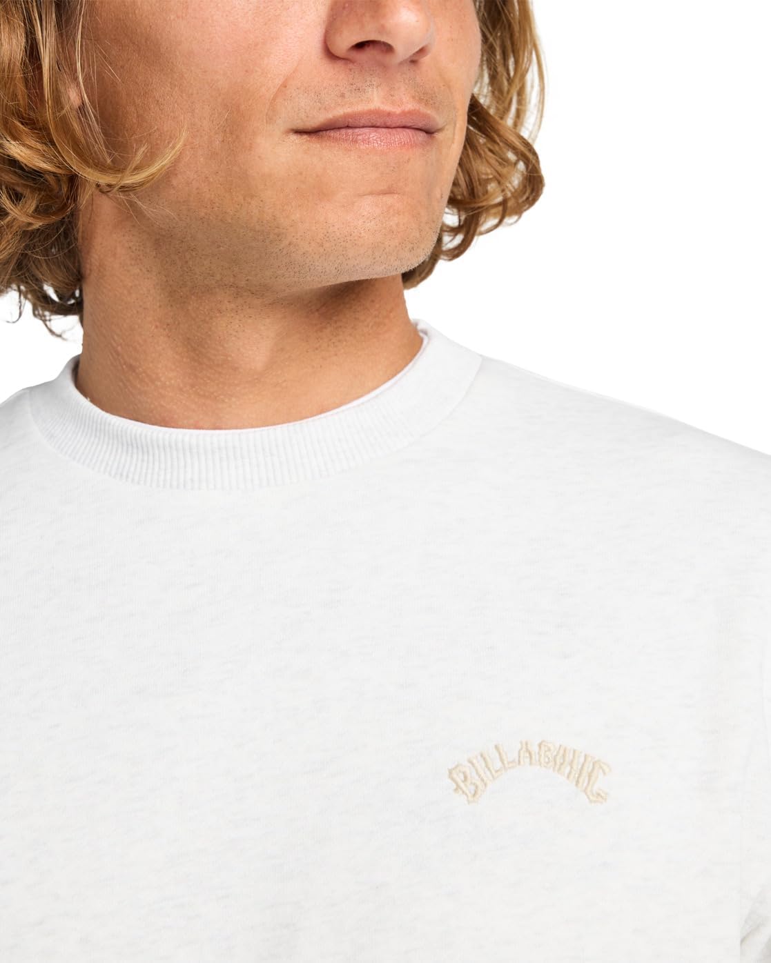 Detalle de BILLABONG Arch CR Sweater Homme — Lot de 1, douceur en coton recyclé et polyester recyclé