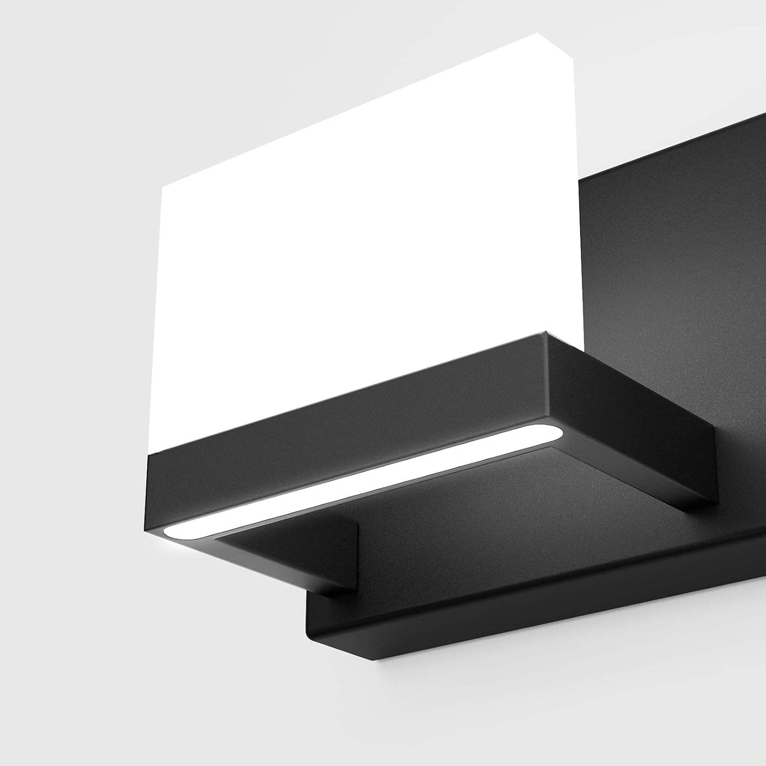 Detalle 2 de Tipace Ca-1103-6T-black 6-Light Bathroom Vanity Light, Matte Black, 6000K