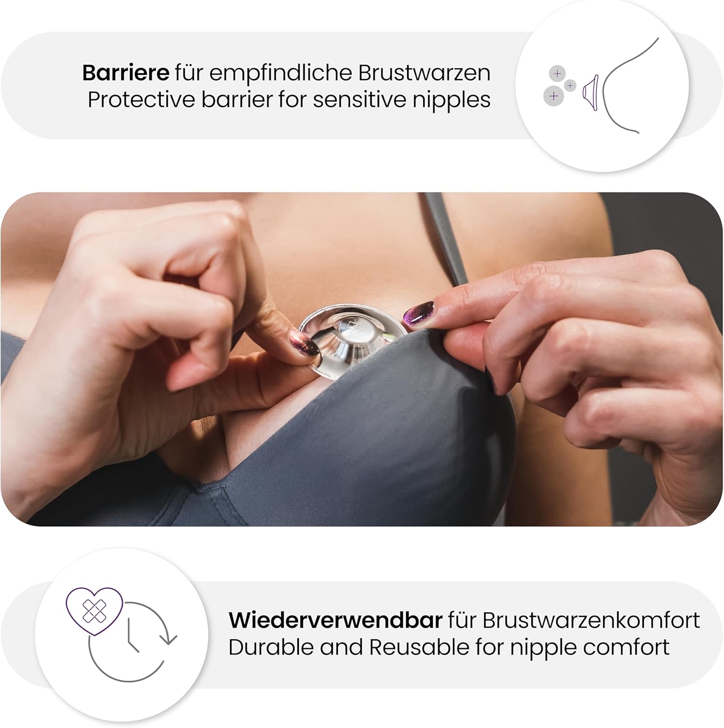 Thumbnail 3 de COVERbasics Silberhütchen Stillen Medizinprodukt