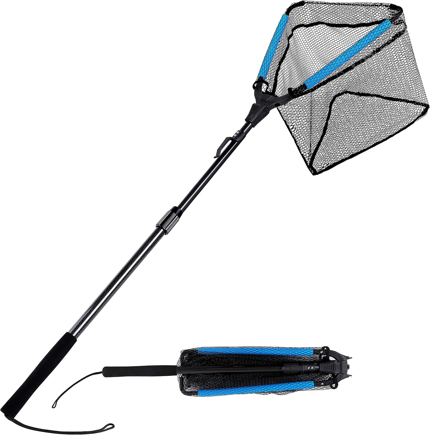 Detalle de PLUSINNO Floating Fishing Landing Net with Telescopic Handle
