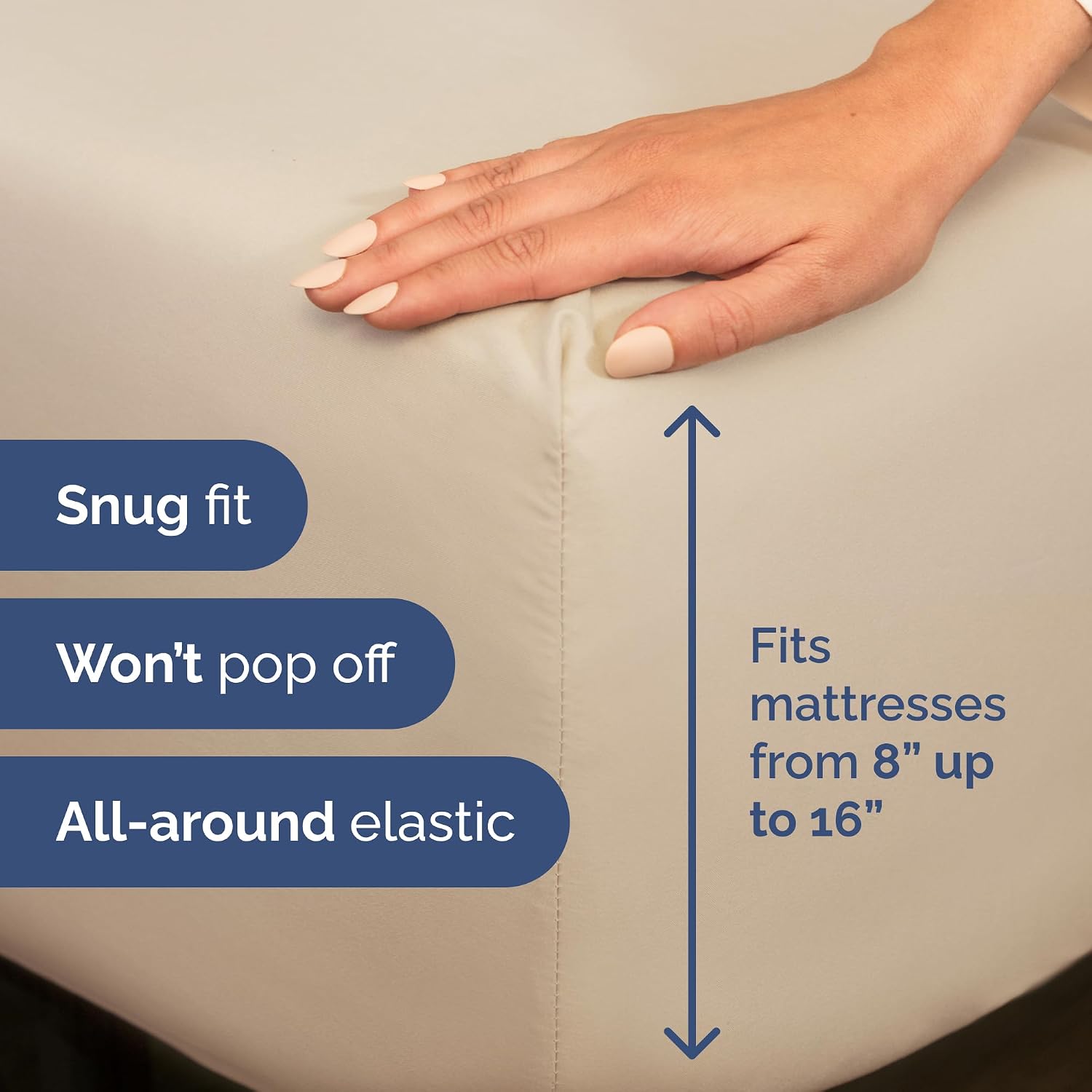 Detalle 1 de King 4-Piece Sheet Set with Deep Pockets