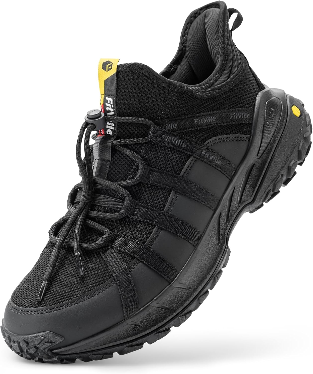 Detalle de FitVille Chaussures de randonnée homme extra-larges respirantes antidérapantes