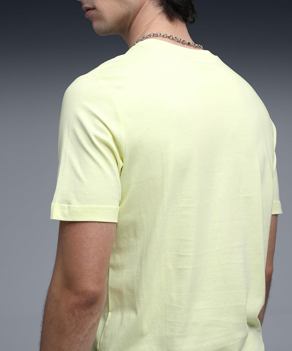 Detalle de PUMA T‑Shirt Logo N°1 ESS Homme – coupe droite et coton/jersey simple