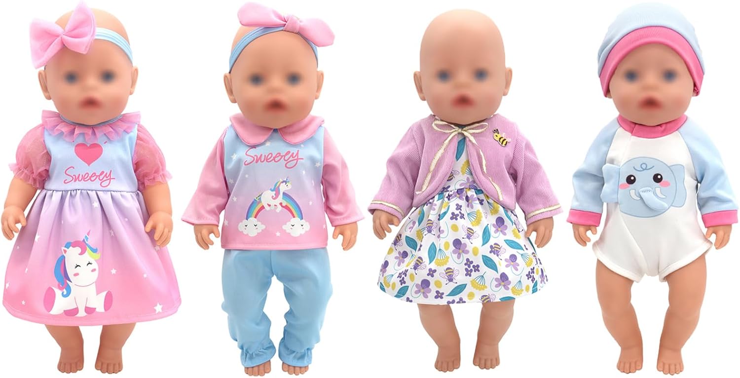Detalle 2 de Ropa para muñecas 30–40 cm 4 packs