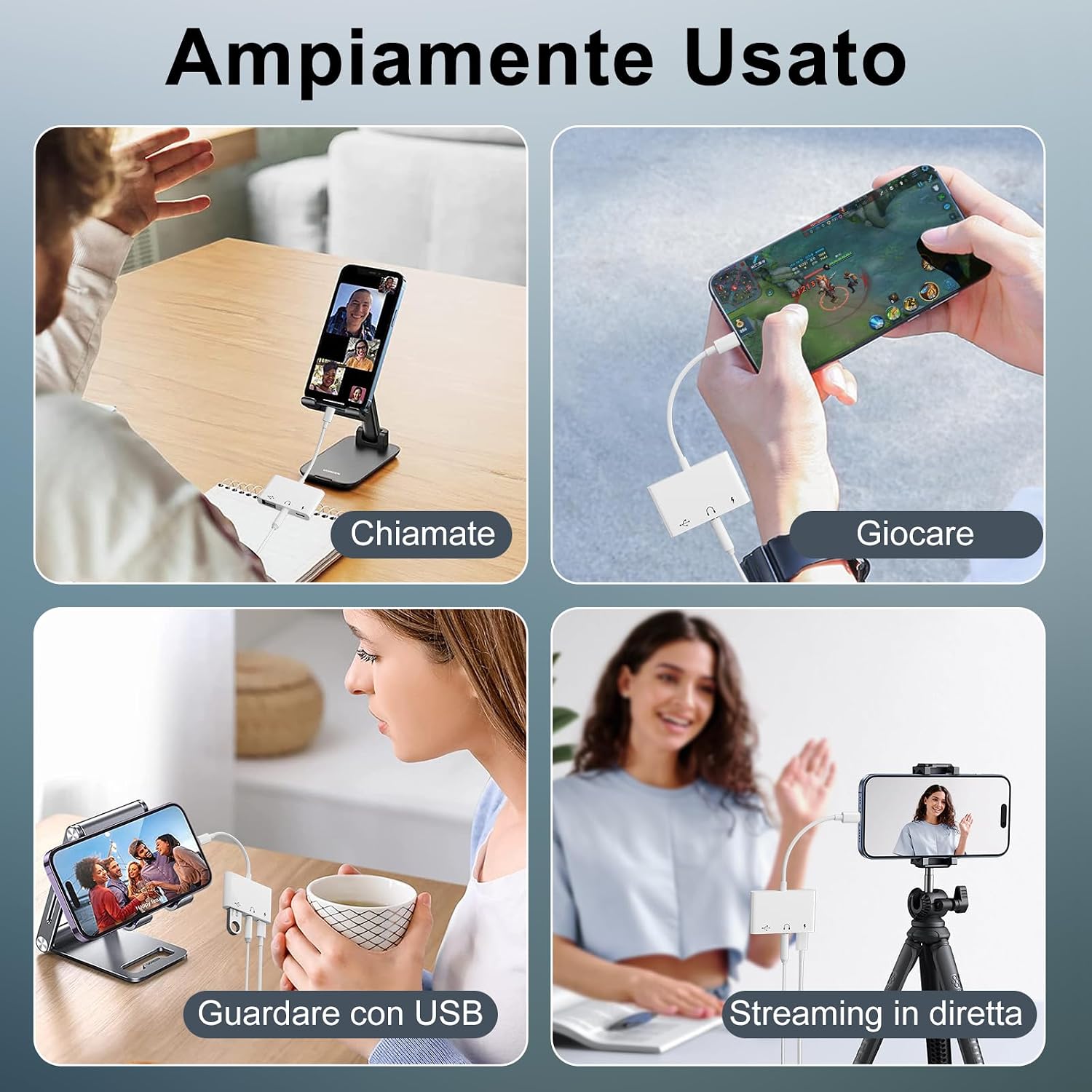 Thumbnail 6 de Uniytriox Adattatore USB C 3 in 1 con Audio 3,5 mm e PD 60 W