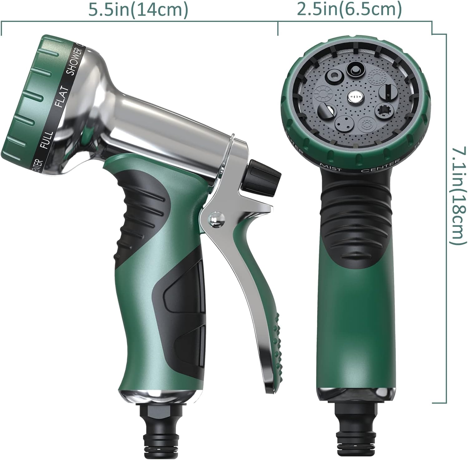 Thumbnail 4 de Metal Garden Hose Nozzle 9-pattern spray gun