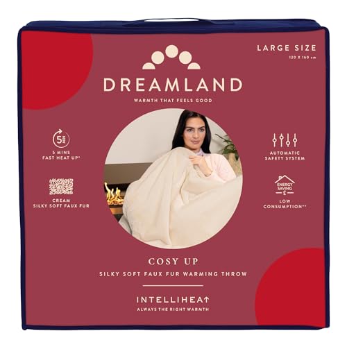 Thumbnail 4 de Dreamland Cosy Up Silky Soft Faux Fur Throw with Intelliheat: Warmth on request
