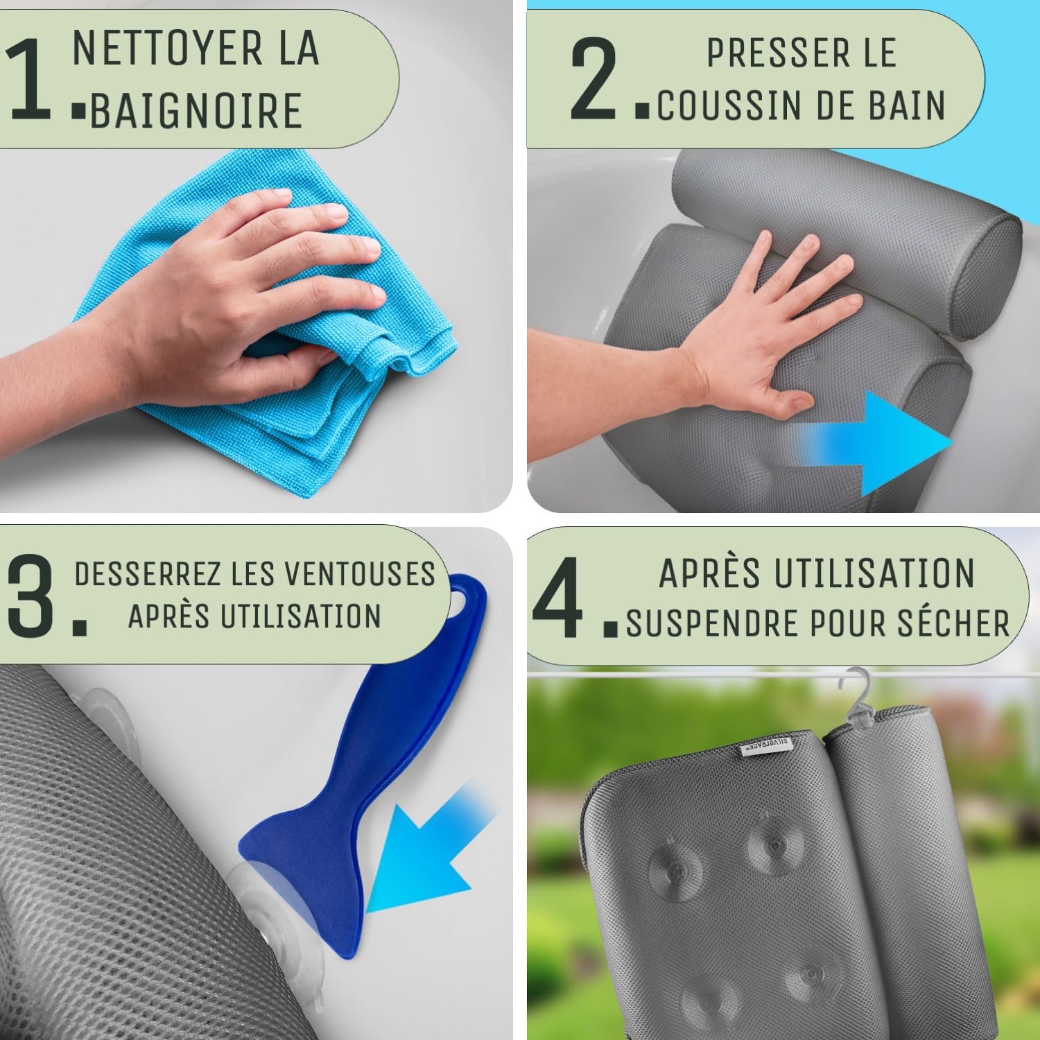 Thumbnail 6 de SilverRack Coussin de Baignoire MOYENNEMENT Doux