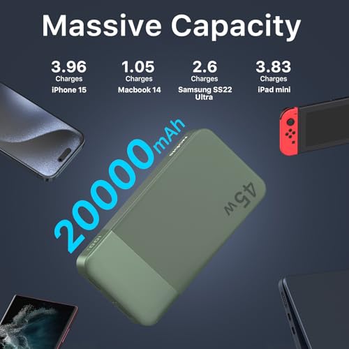 Thumbnail 6 de JUOVI Batterie Externe 45W 20000mAh Power Bank PD 3.0 QC 4.0 – autonomie et charge rapide pour vos déplacements