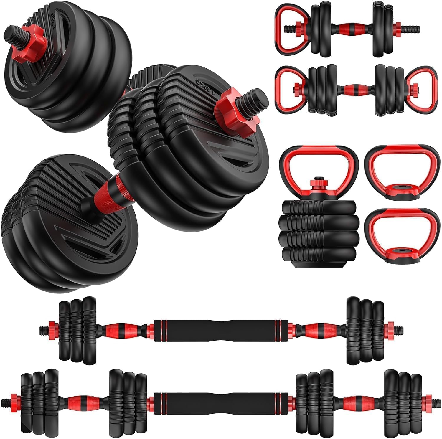Detalle de UNNMIIY Adjustable Dumbbells 90 lbs 🏋