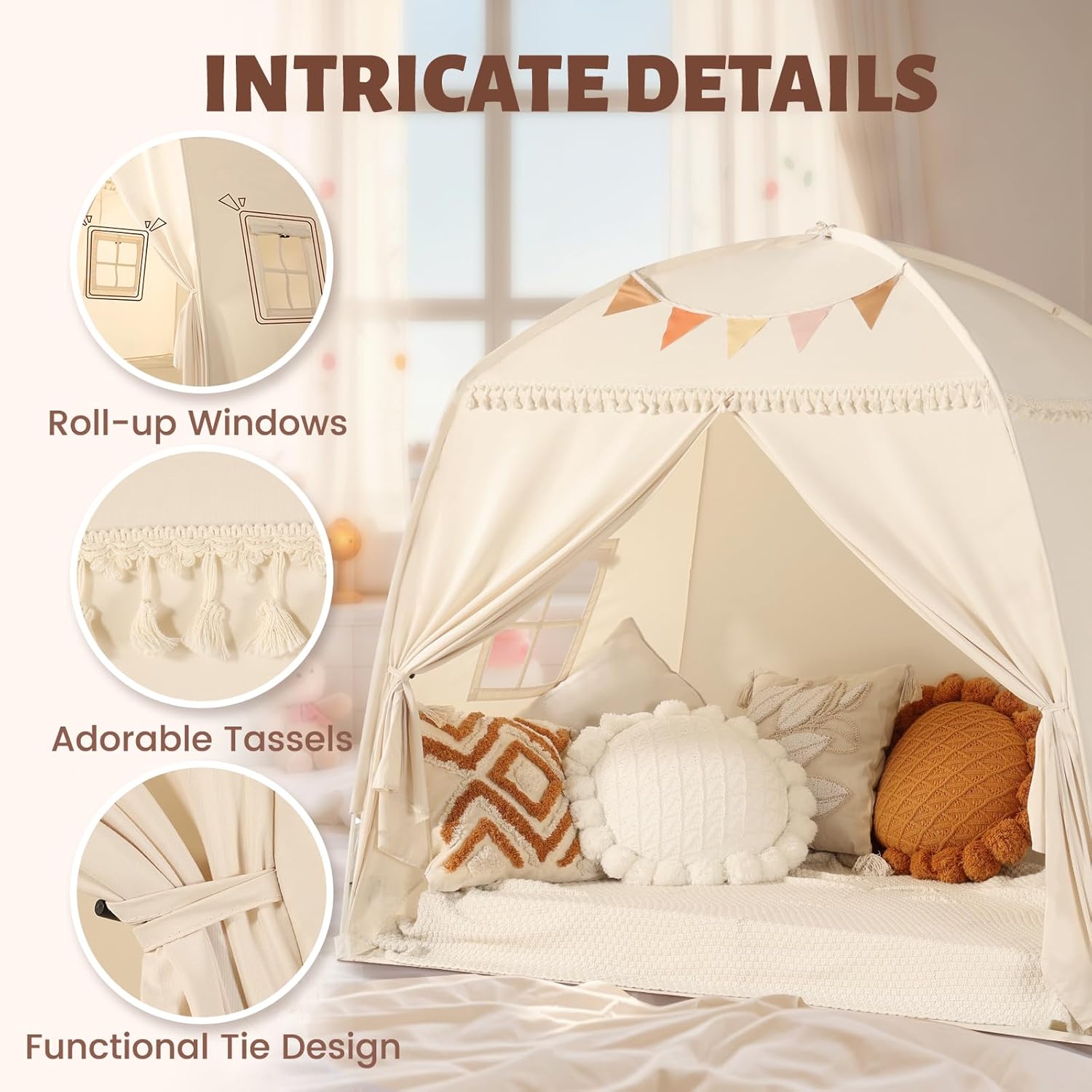 Detalle 1 de Sumbababy Large Teepee Tent 5+ ⛺