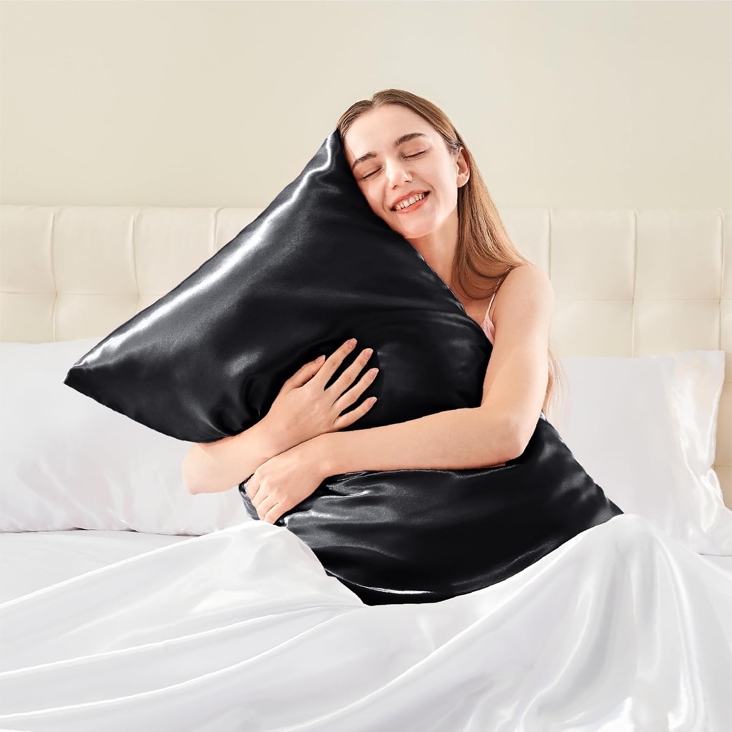Detalle 2 de BEDELITE Satin Body Pillowcase, 20 x 54 Inch