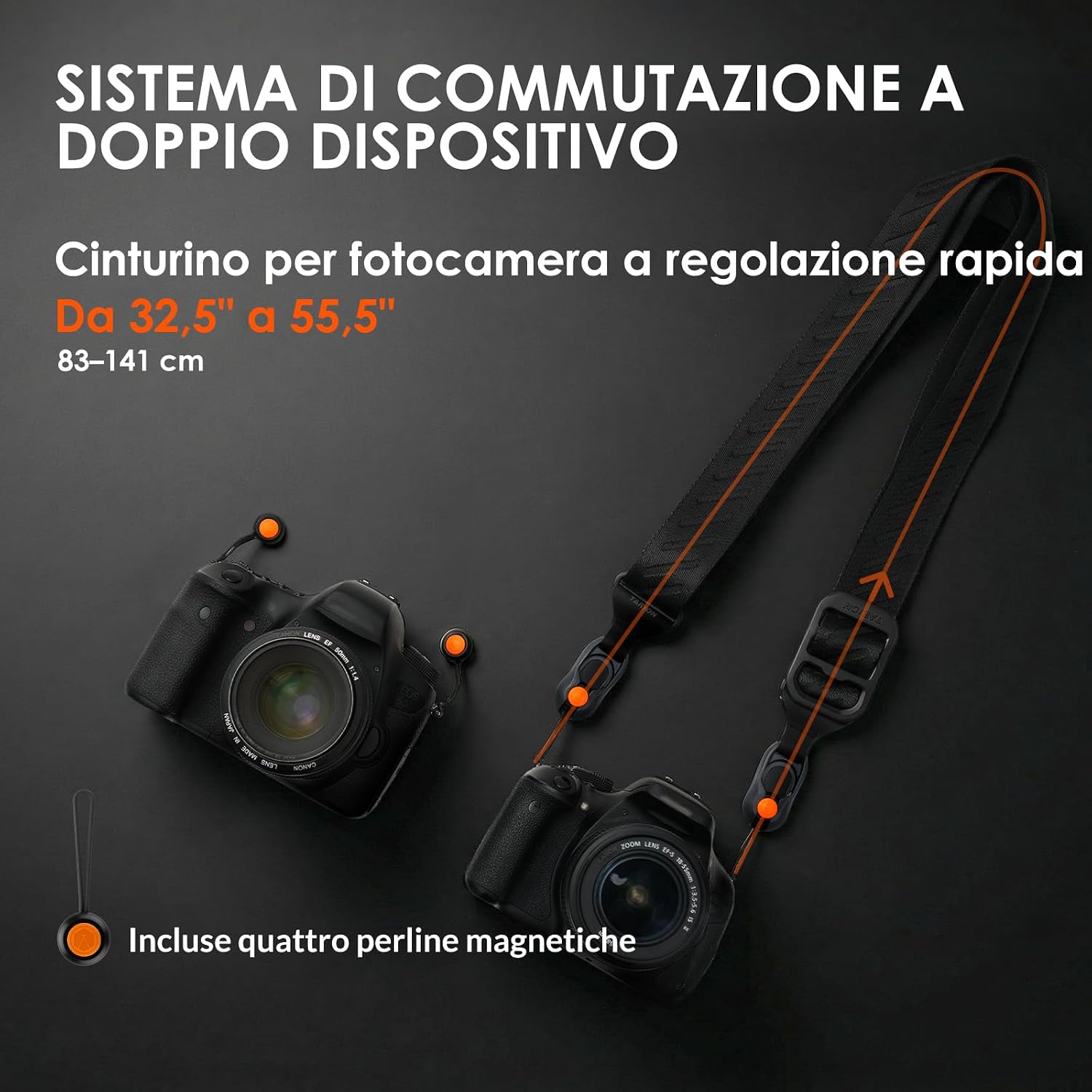 Thumbnail 3 de TARION Tracolla magnetica per DSLR: velocità, sicurezza e regolazione rapida