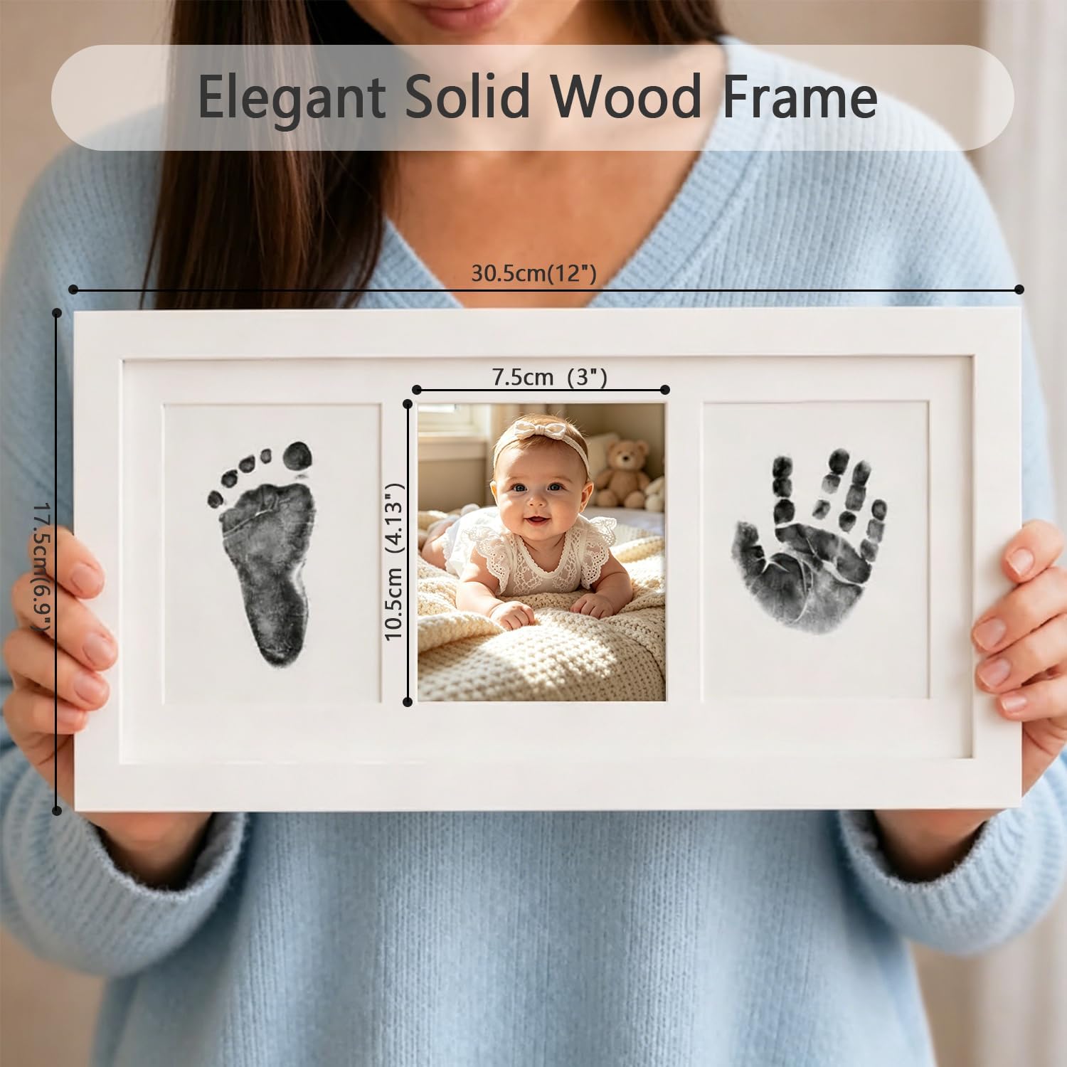 Thumbnail 3 de PewinGo Baby Handprint and Footprint Kit with 100% Clean-Touch Ink Pad 👶
