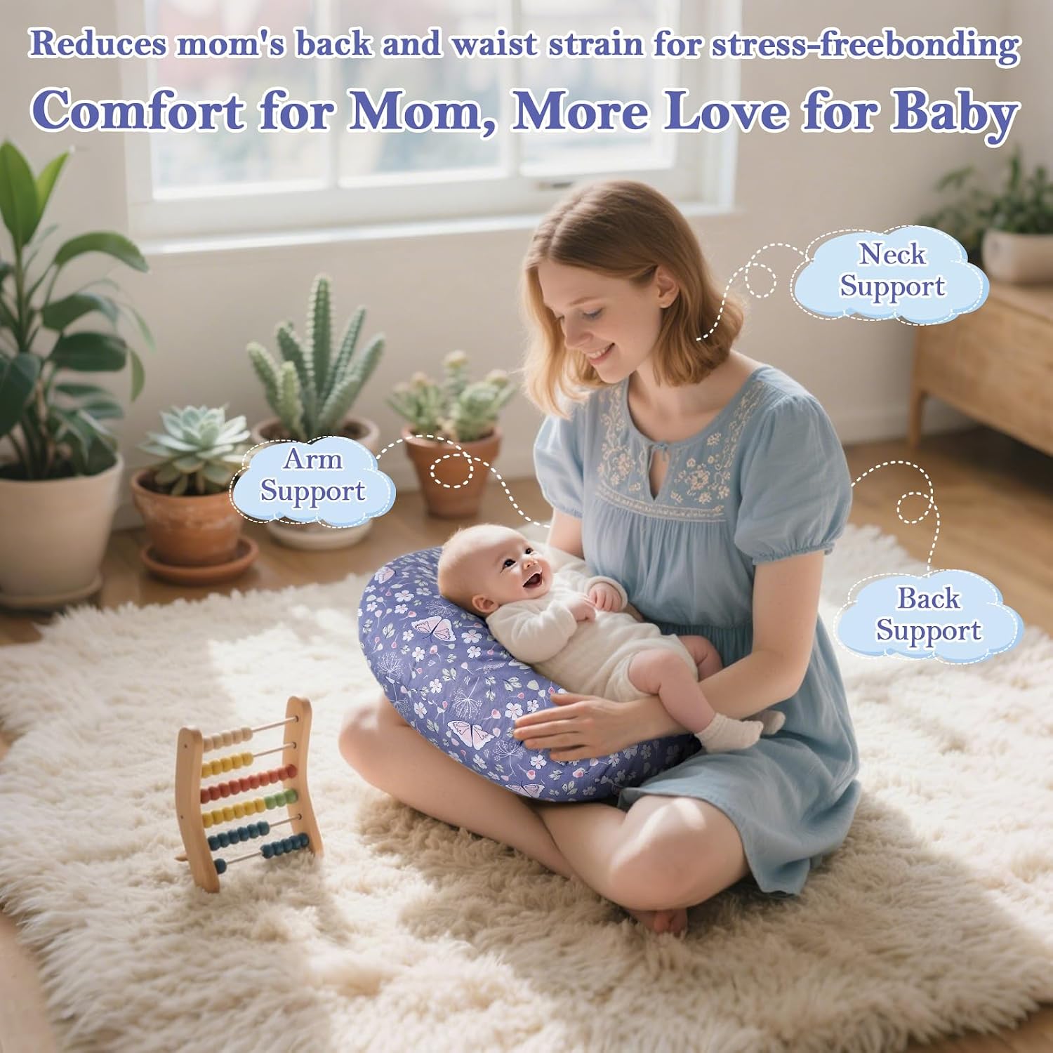 Thumbnail 4 de LLCJYYCY NP002 Nursing Pillow, C-Shape with Removable Cotton Cover