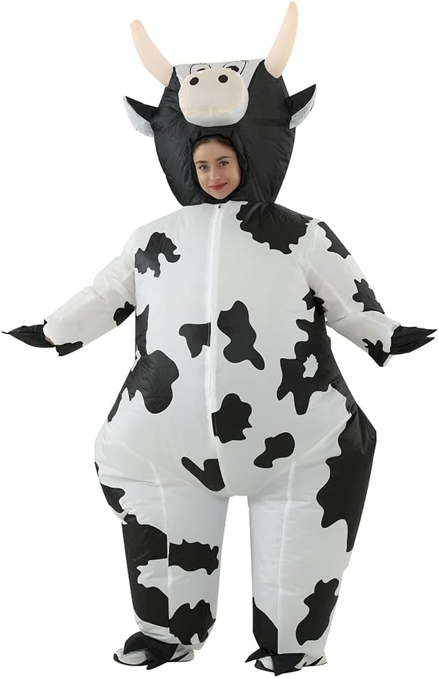 Thumbnail 4 de JASHKE Inflatable Cow Costume for Adults