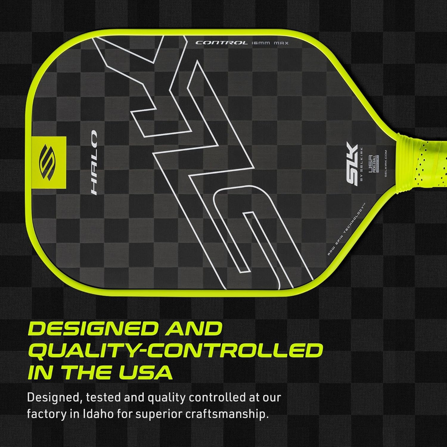 Thumbnail 3 de Selkirk Sport SLK Halo Raw Carbon Fiber Pickleball Paddle