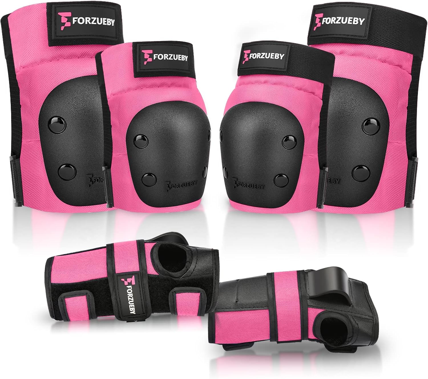 Detalle de Forzueby HJ-HB1 6-in-1 Protective Gear Set with PP Shell and Nylon Sleeves