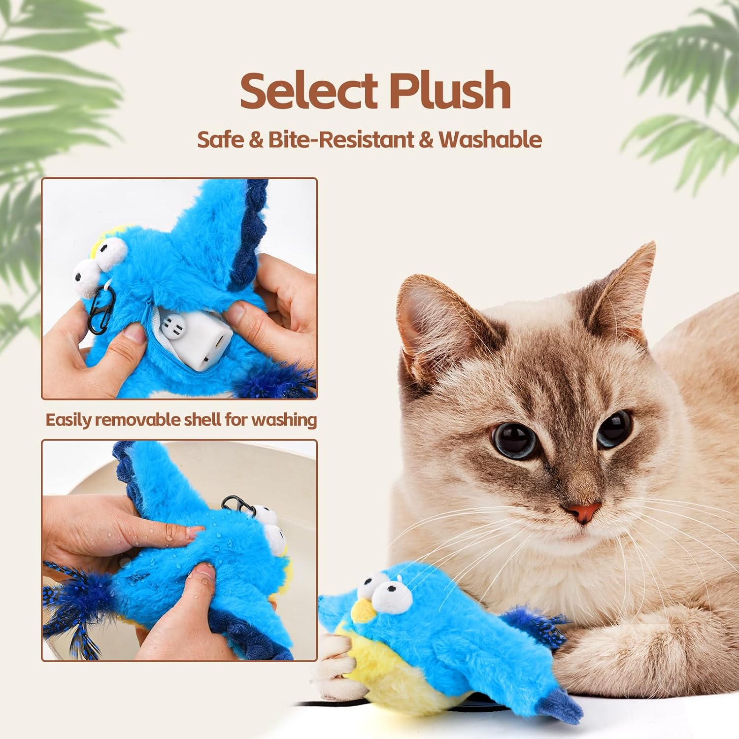 Detalle 2 de LIFLIX Interactive Cat Toy, Blue
