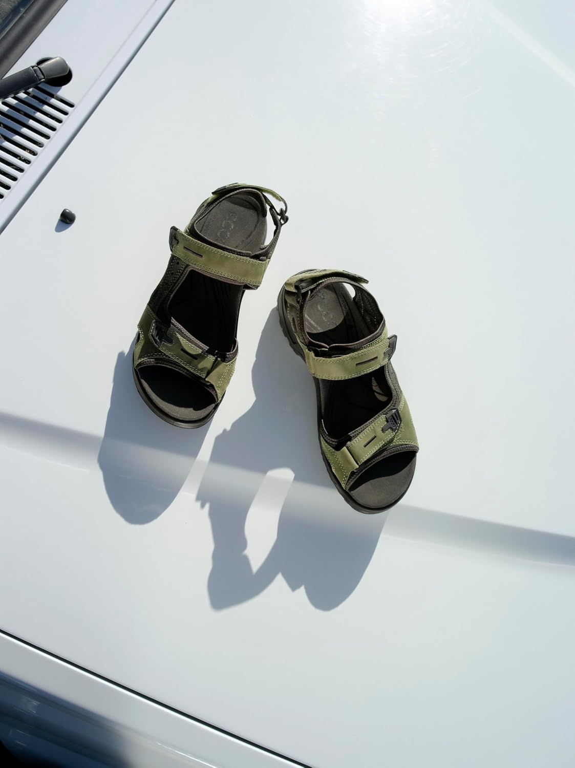 Detalle de ECCO Mens 2026 Offroad Yucatan Lightweight Flexible Durable Leather Sandals