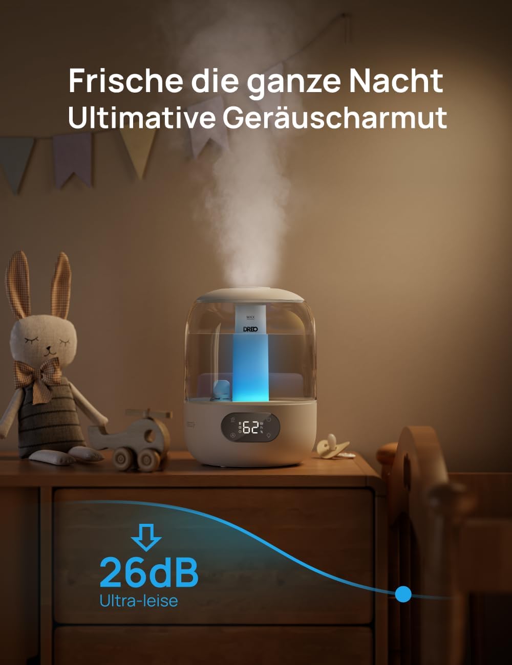 Thumbnail 2 de DREO Luftbefeuchter 3 Liter für Schlafzimmer