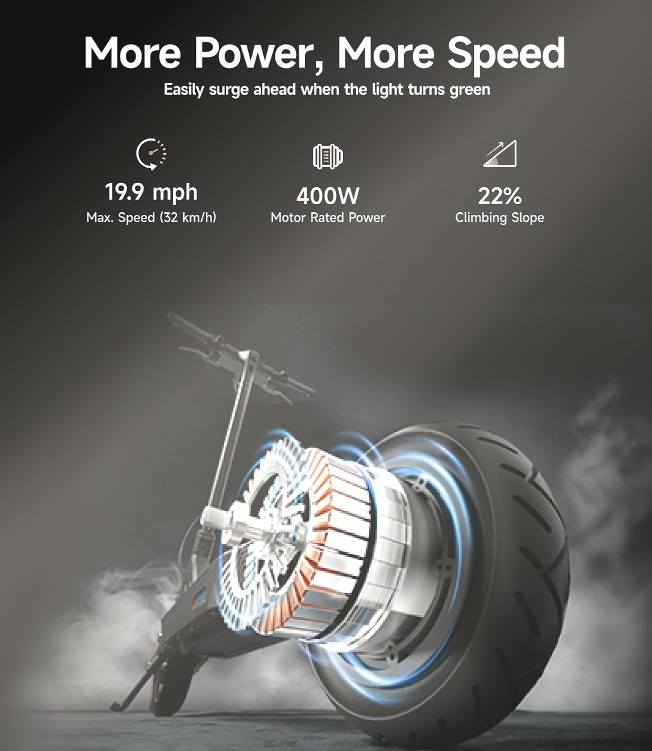 Detalle 1 de NAVEE Electric Scooter with 10-Inch Tires
