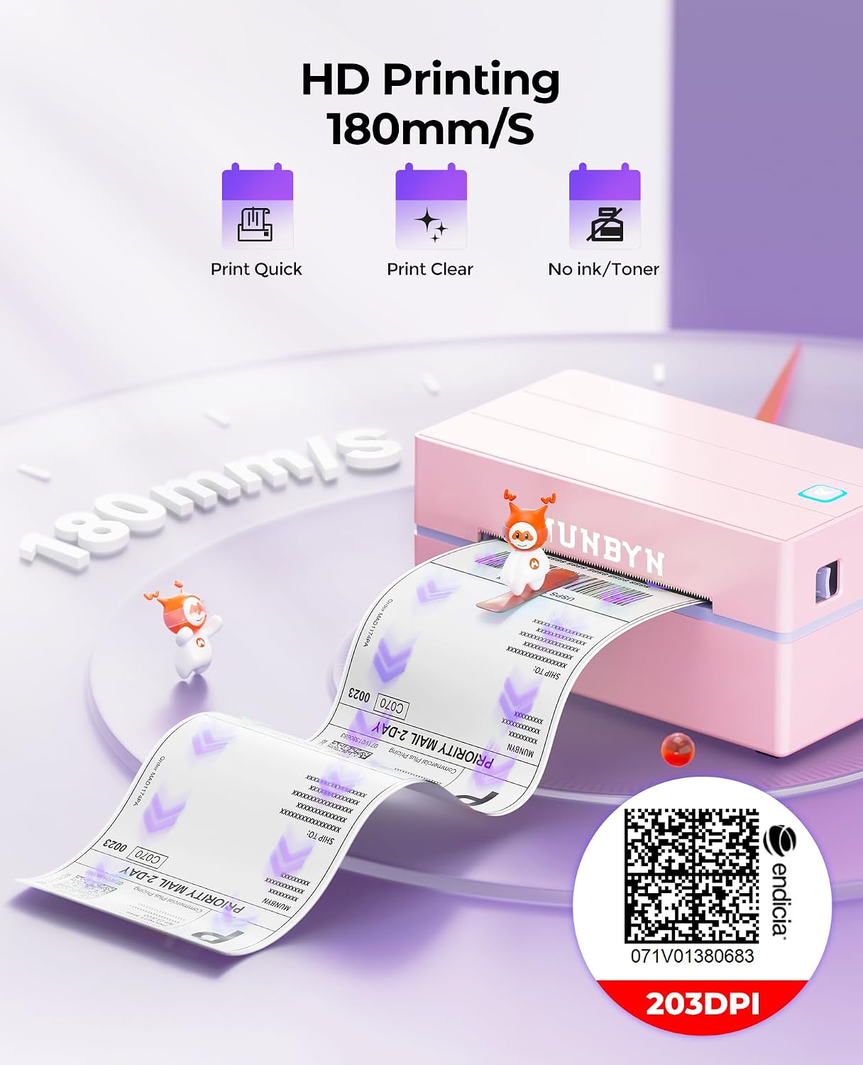 Thumbnail 1 de Munbyn 130B Bluetooth Shipping Label Printer