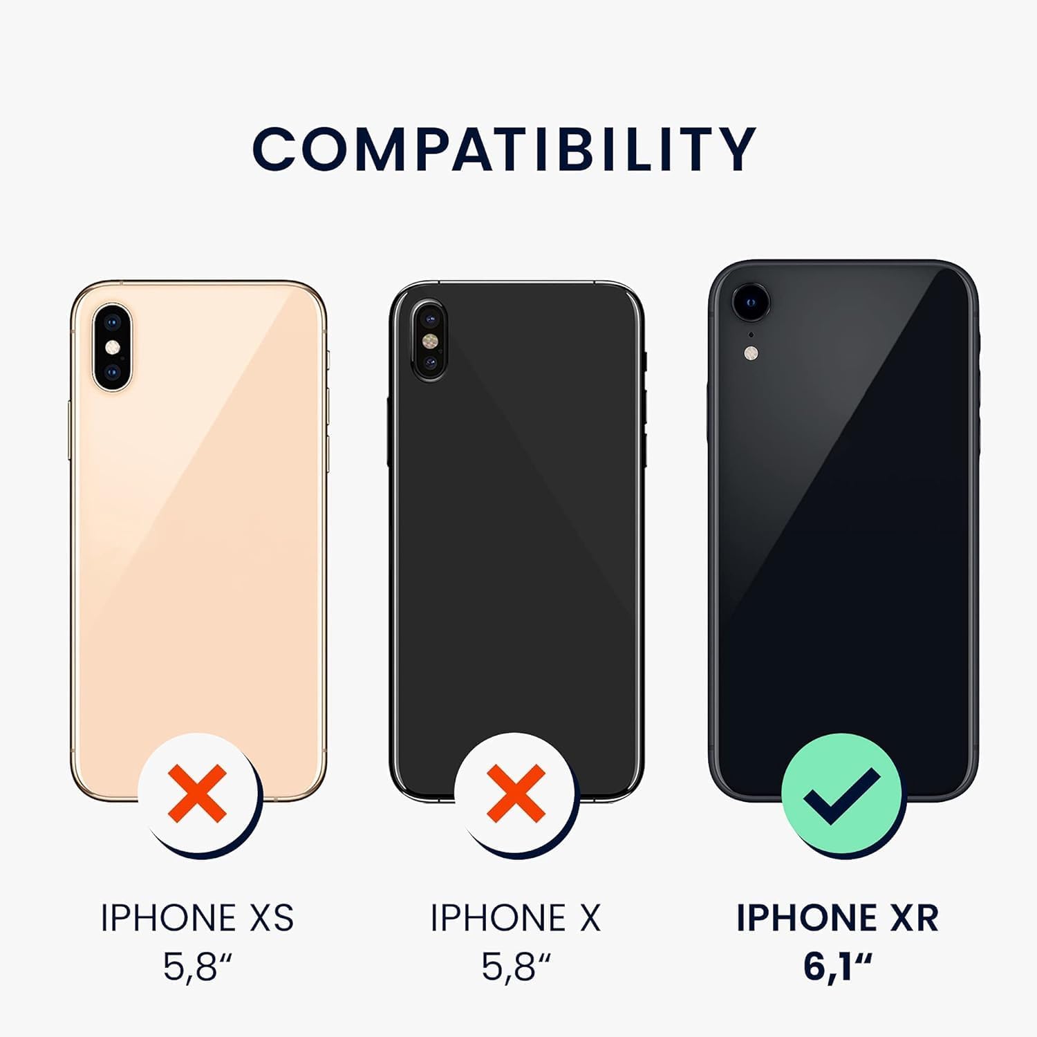 Thumbnail 5 de XTCASE Cover magnetica per iPhone XR — Custodia TPU/PC con retro opaco trasparente e MagSafe
