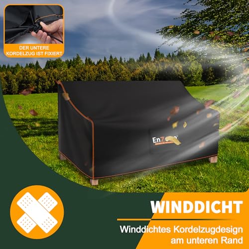 Detalle 2 de Enzeno Garden Bench Covers Waterproof 2 Seater: Practical Weather Protection