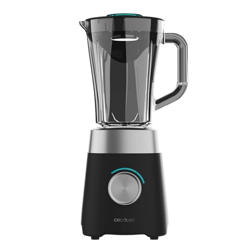 Cecotec Power Black Titanium 1300MAX B Pro, batidora de vaso de 1.300 W y 1,5 l