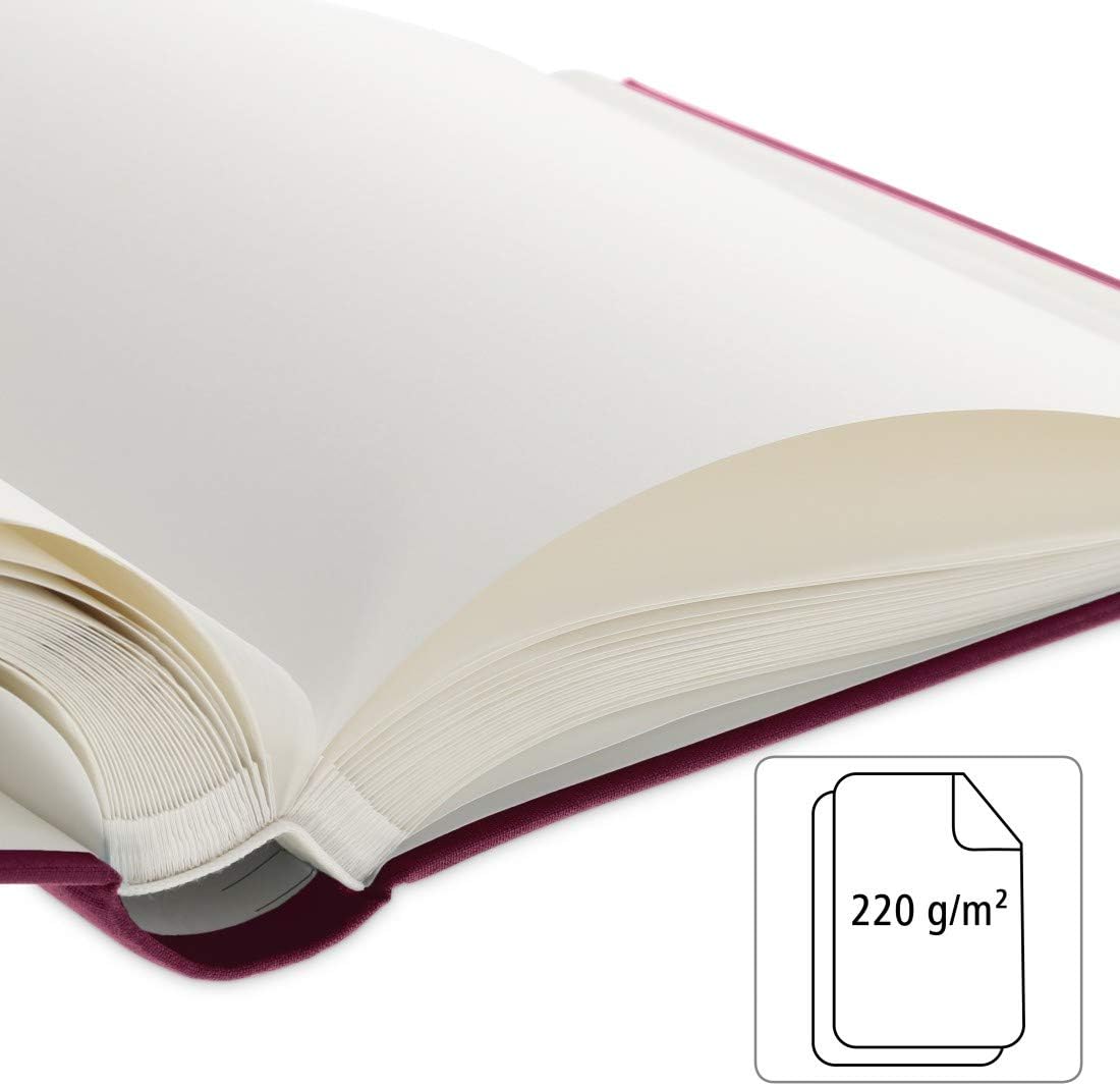 Detalle de Hama Jumbo Album (Linen Look) – Wine red, Universal photo album