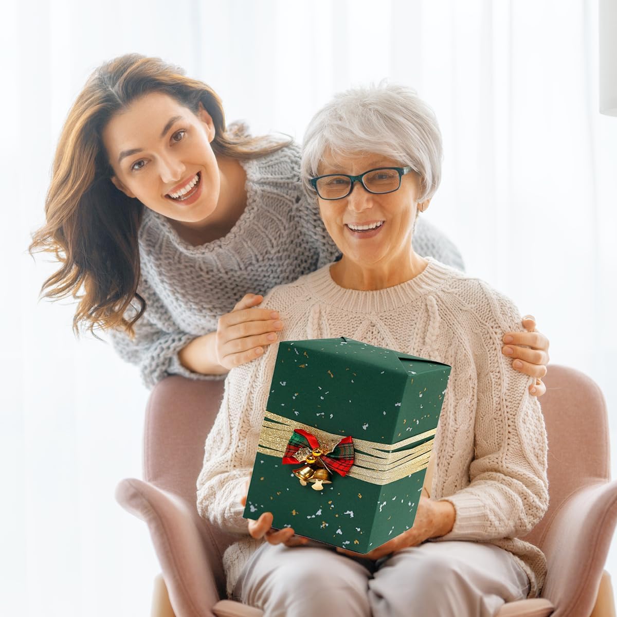 Thumbnail 6 de HBell Green Wrapping Paper Roll (43cm x 10m) – Matt Recyclable Kraft Gift Wrap