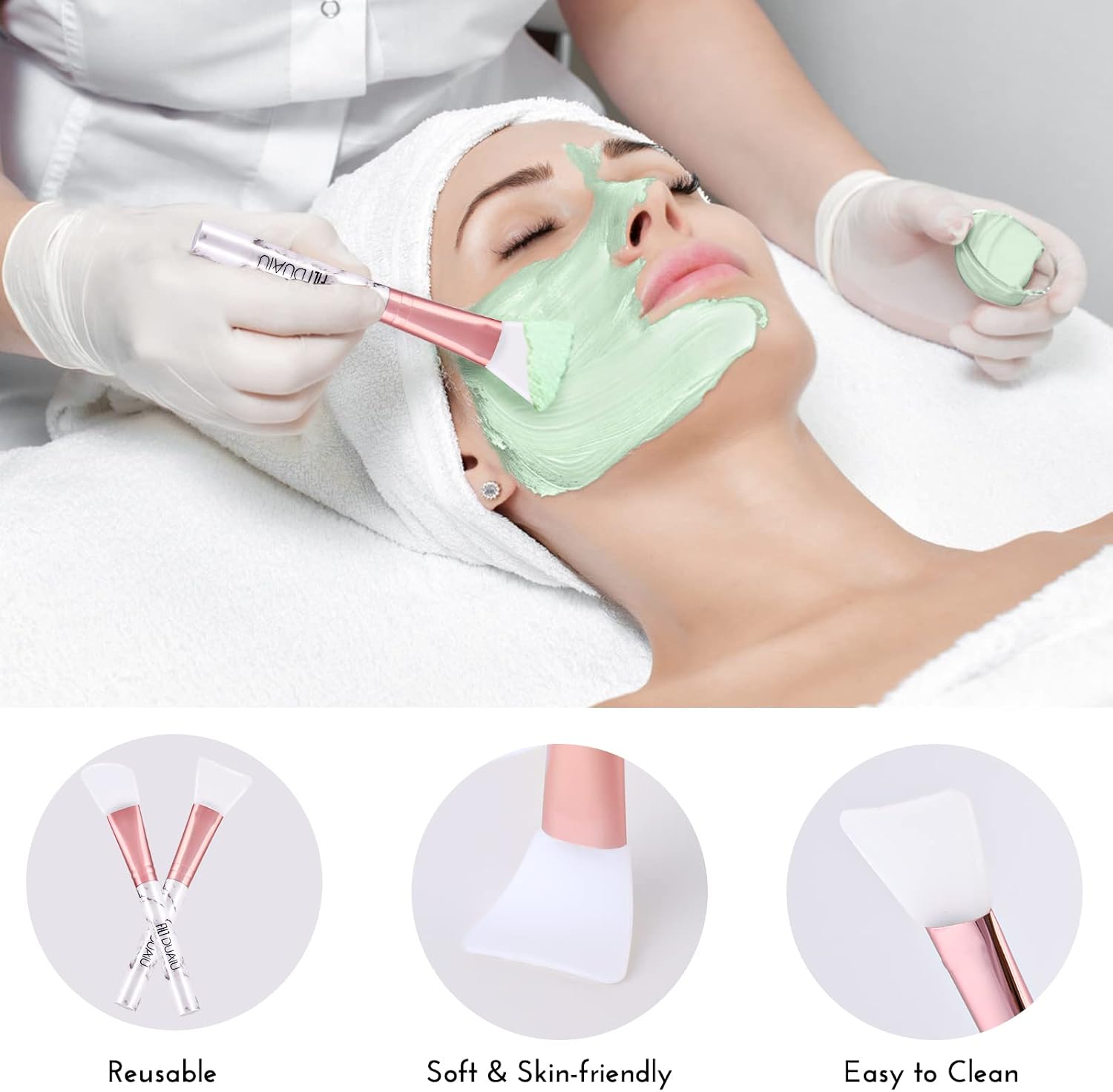 Thumbnail 4 de DUAIU Silicone Face Mask Brushes, 2-piece set