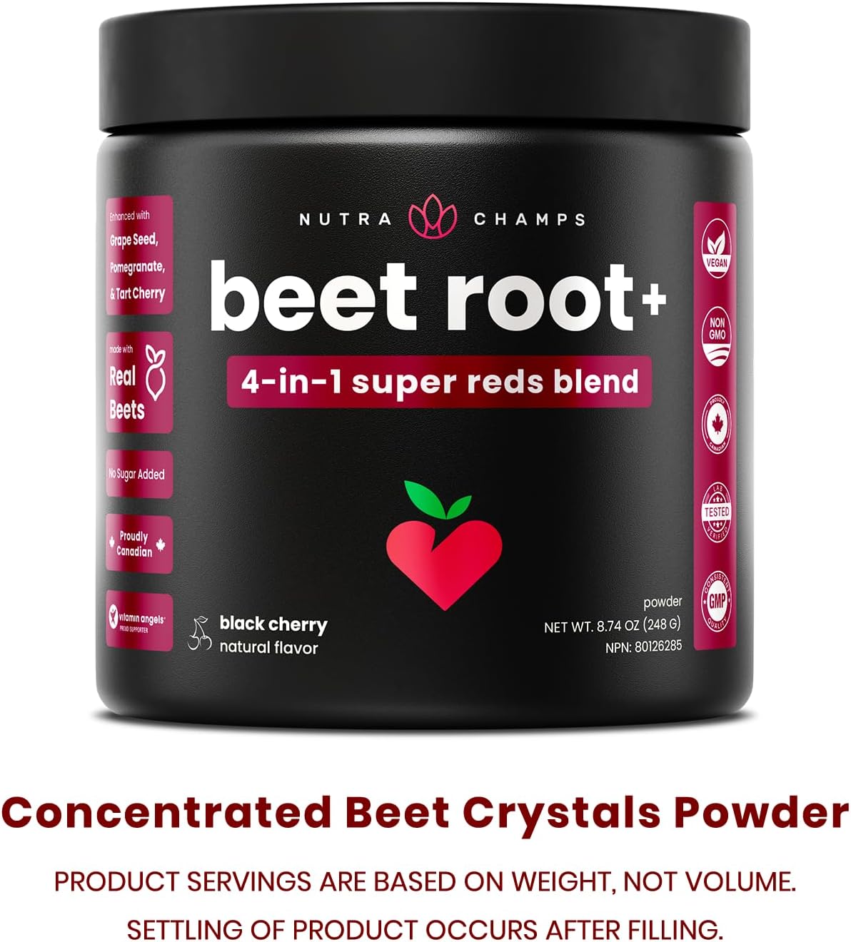 Thumbnail 6 de NutraChamps 999107 Beet Root Powder, Cherry-Flavoured Sugar-Free Super Reds