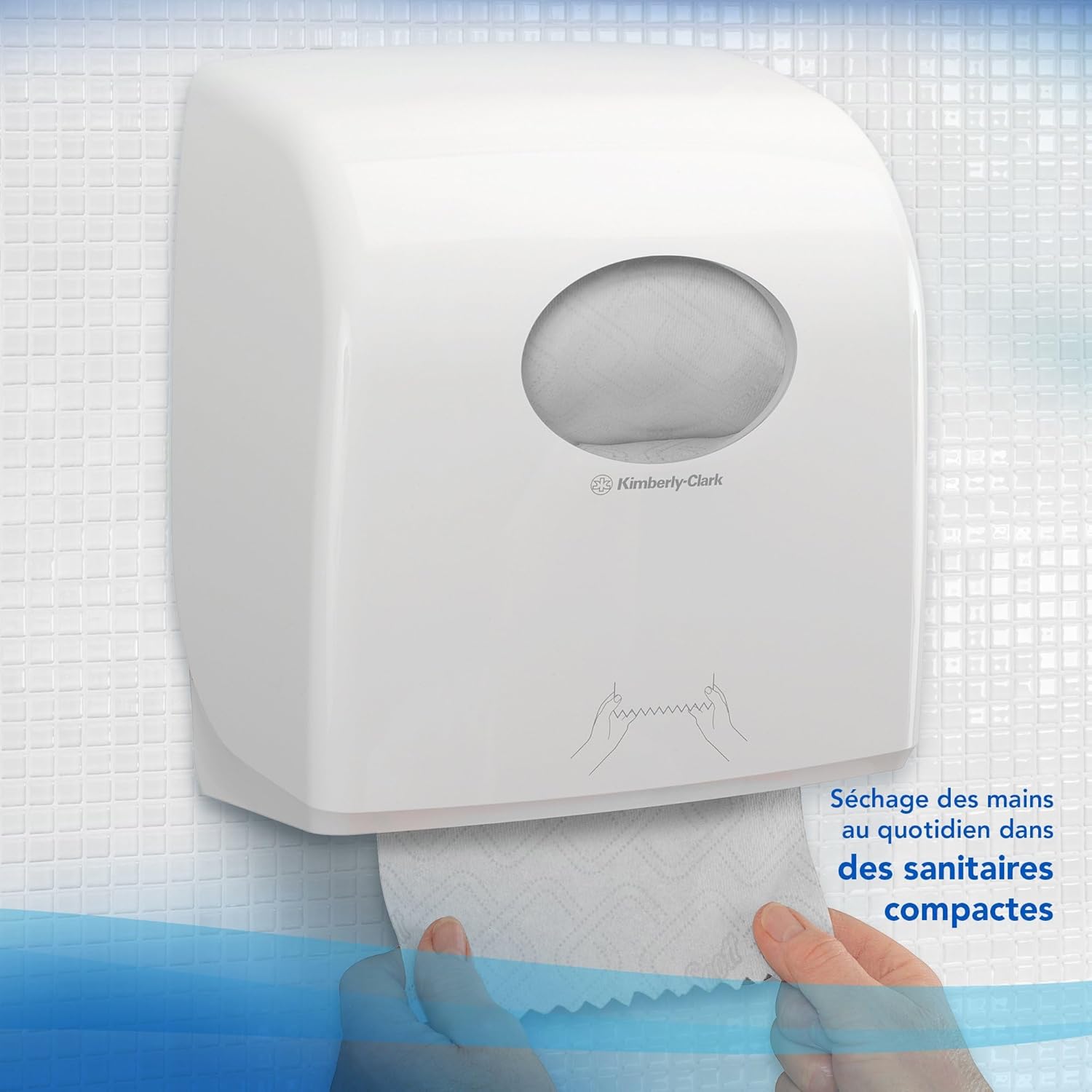 Detalle de Scott Essential Essuie-Mains Slimroll – Rouleaux Compactes, 1 Voie, 6 × 190 m (1 140 m au total)