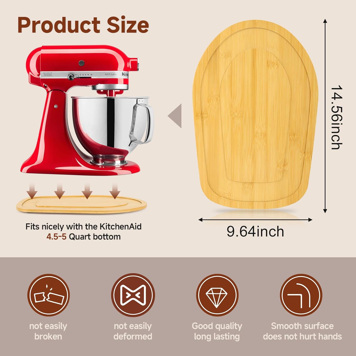 Thumbnail 4 de Kitchen Aid Mixer Slider Mat 4.5 QT kitchen accessory 🍽