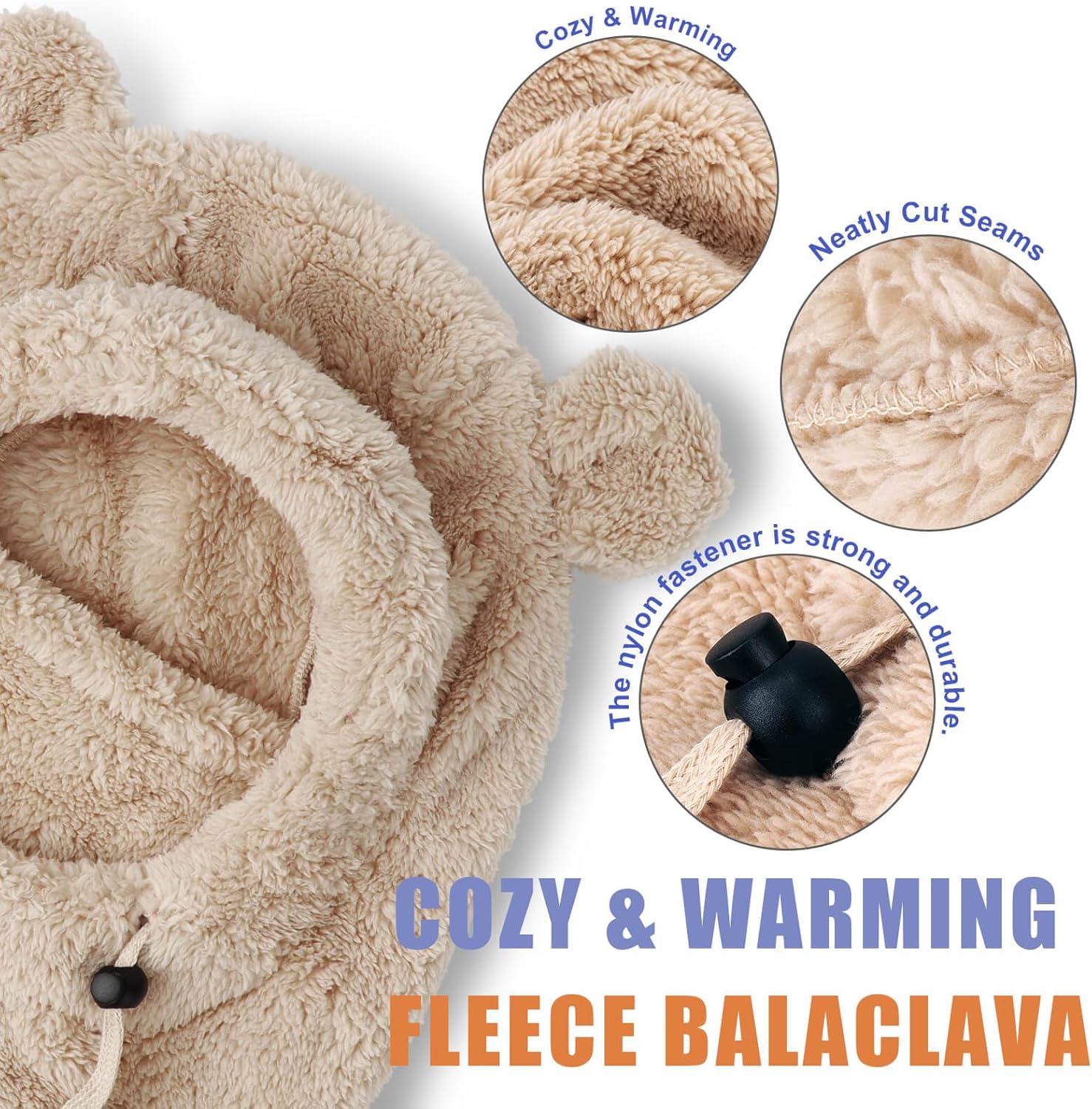 Thumbnail 6 de DRESHOW Thermische Sturmhaube Kinder – winddichte Fleece-Balaclava für 3–10 Jahre