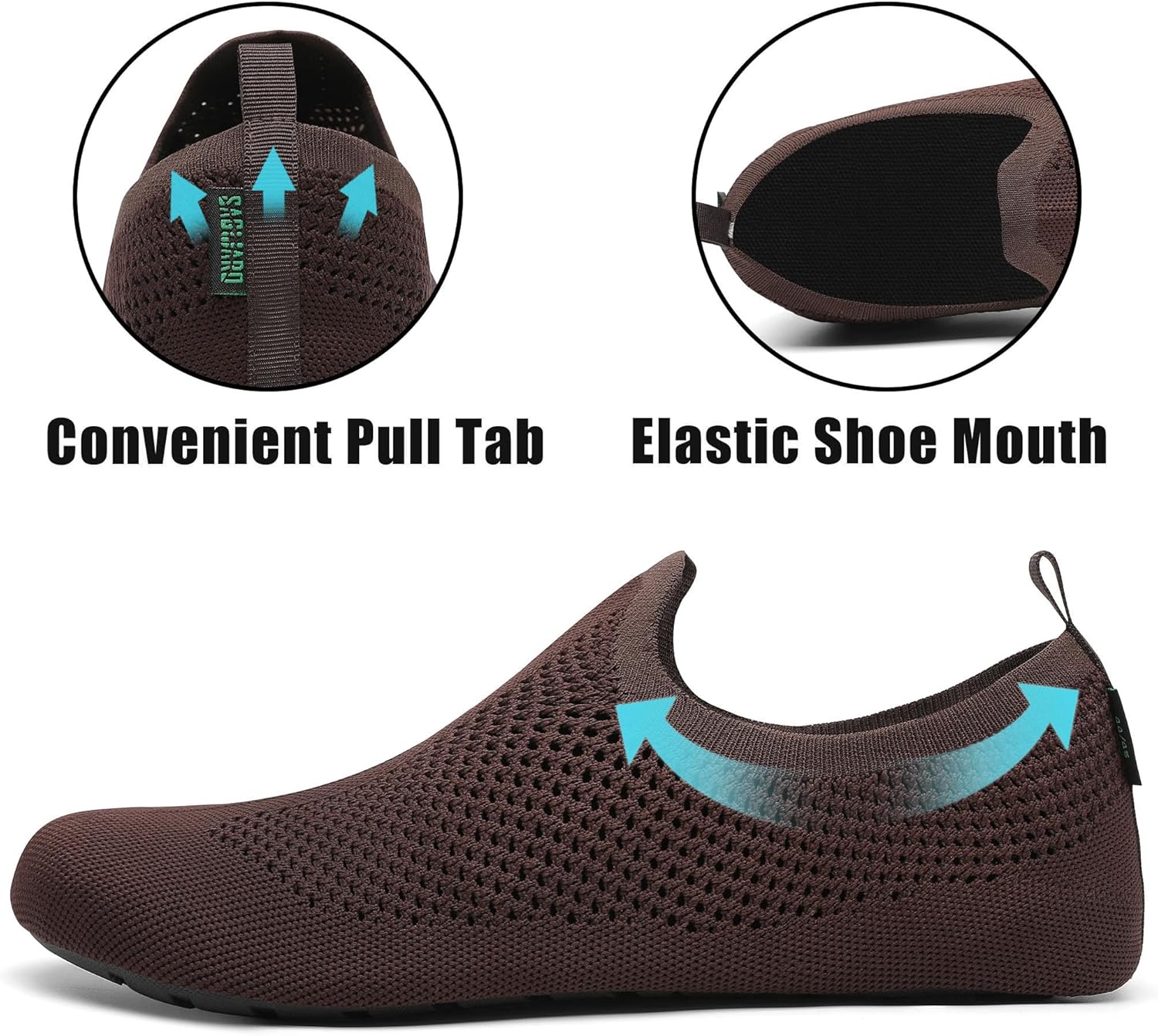 Detalle 2 de SAGUARO Chaussures d'eau Unisexe à Séchage Rapide – Maille respirante GR.36-47