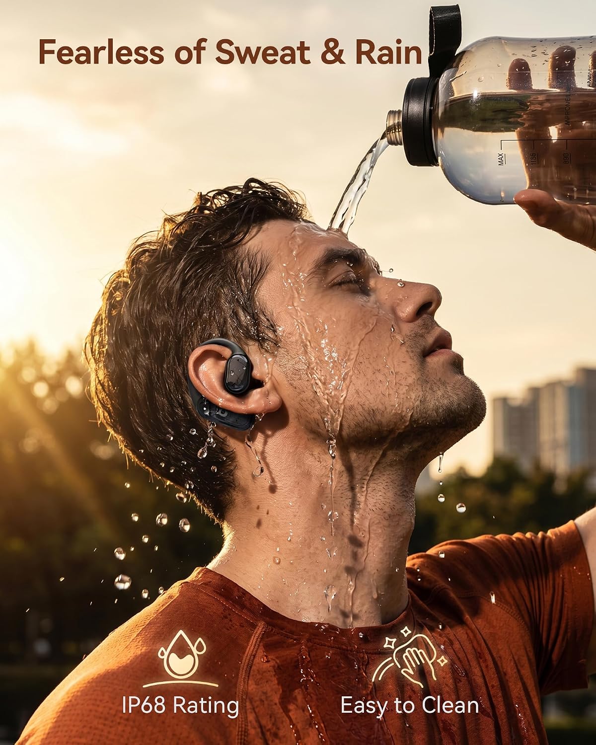 Thumbnail 6 de Yistao Gen 2 Open Ear Headphones: True Bone Conduction, Bluetooth 6.0, IP68, 60H Playtime